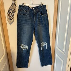 Levi's Dark Blue Straight Leg Jeans